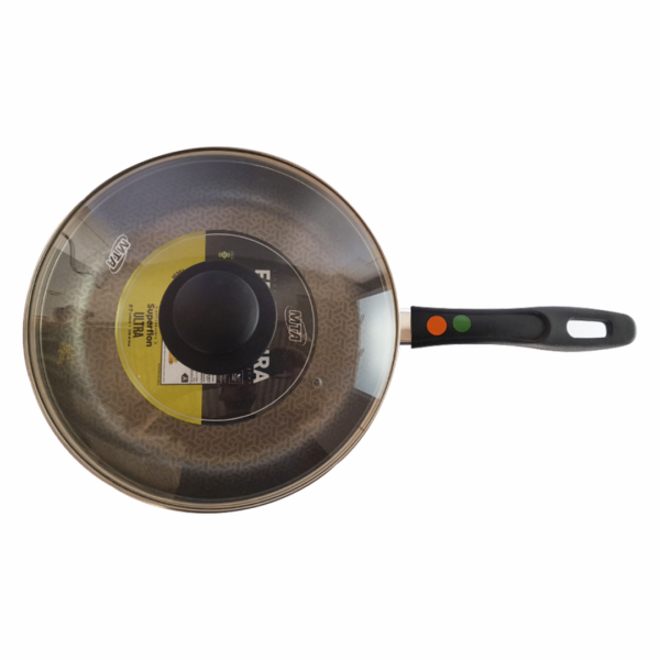 Frigideira Supra Alta Antiaderente com Tampa Cereja 24cm 2,5 Litros MTA F-02 - Image 4