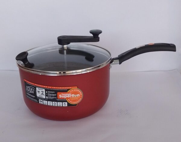 Pipoqueira MTA Versátil em Alumínio Antiaderente com tampa de vidro- 3,6L - Image 4
