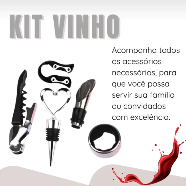 Kit para Vinho com 4 Peças Top Chef - Image 5