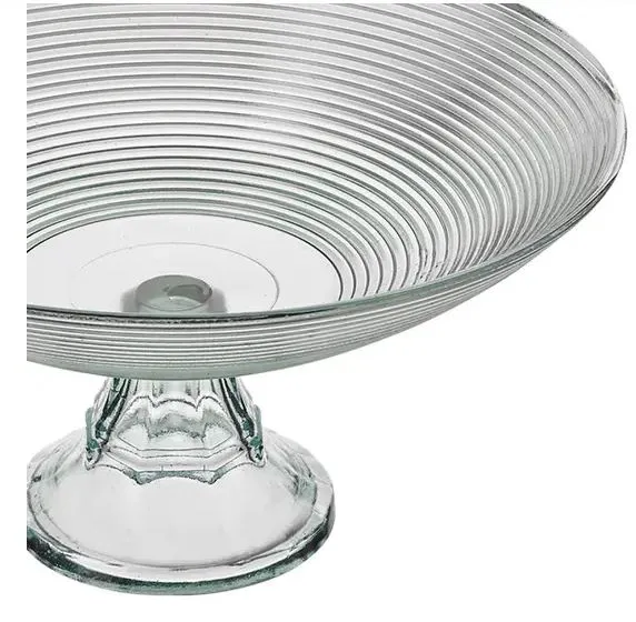 Centro de Mesa Vitazza Espiral com Pé de Vidro - 26x13cm - Image 2